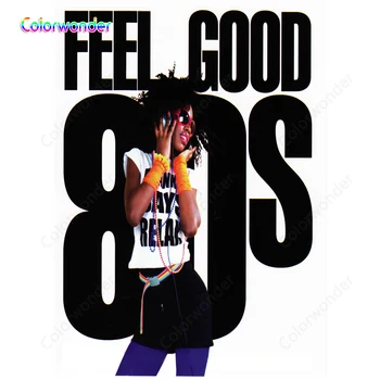 

Colorwonder 80's Party Hip Hop Theme Background for Photography White Seamless Backdrop for Party Prop Photo Booth Studio Decor