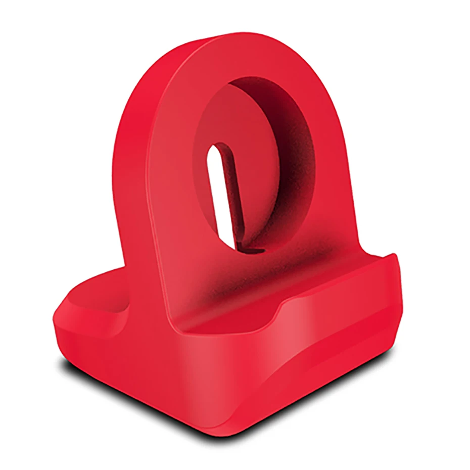 Silicone Stand For Apple Watch 1 2 3 38mm 42mm Desktop Holder Cable Management Charging Dock For Apple Watch Charger (8)