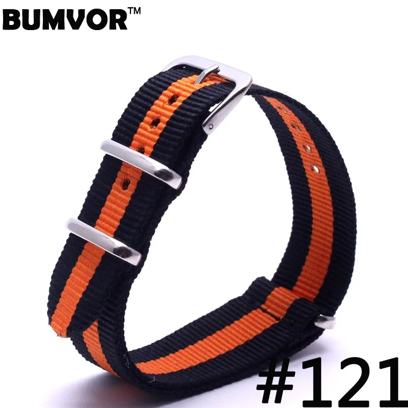 1pcs Nato Strap 22mm Nylon Watch Band Waterproof Watch Strap On For Hours men watchbands 79-125