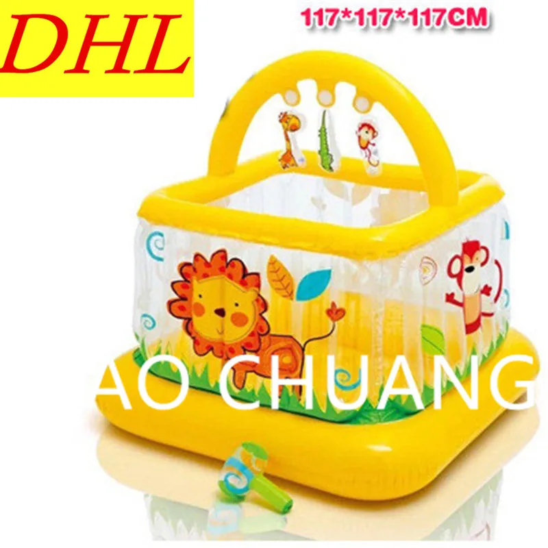 

Inflatable Baby Fitness Room Playground Cartoon Animal PVC Thicken Sea Ball Pool Infant Sports Ground G1569