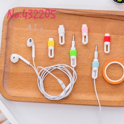 

10Pcs Candy Colors Earphone Cable Protector Protective Case Bobbin Winder Cover Party Decorations Supplies Favor Kid Friend Gift
