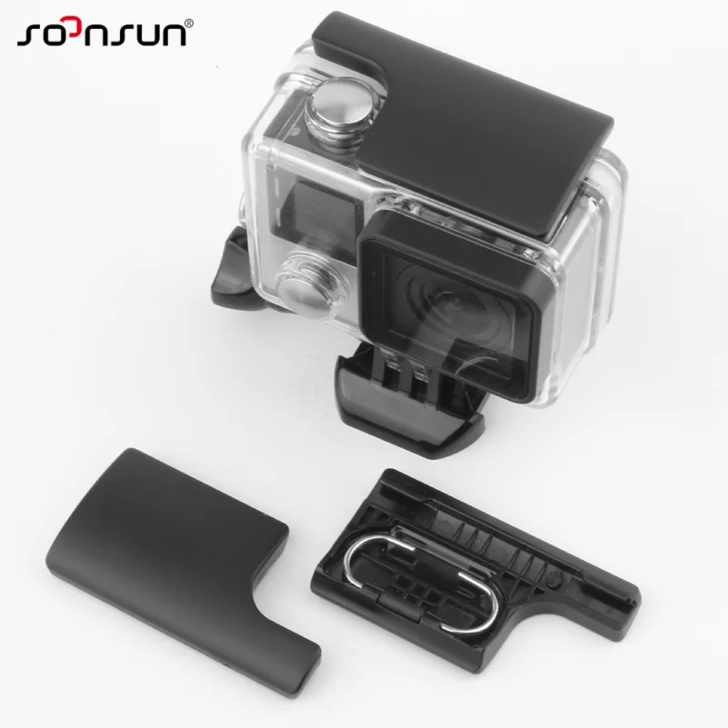 SOONSUN пластиковая защелка крепление для задней двери GoPro Hero 3 + 4 камеры