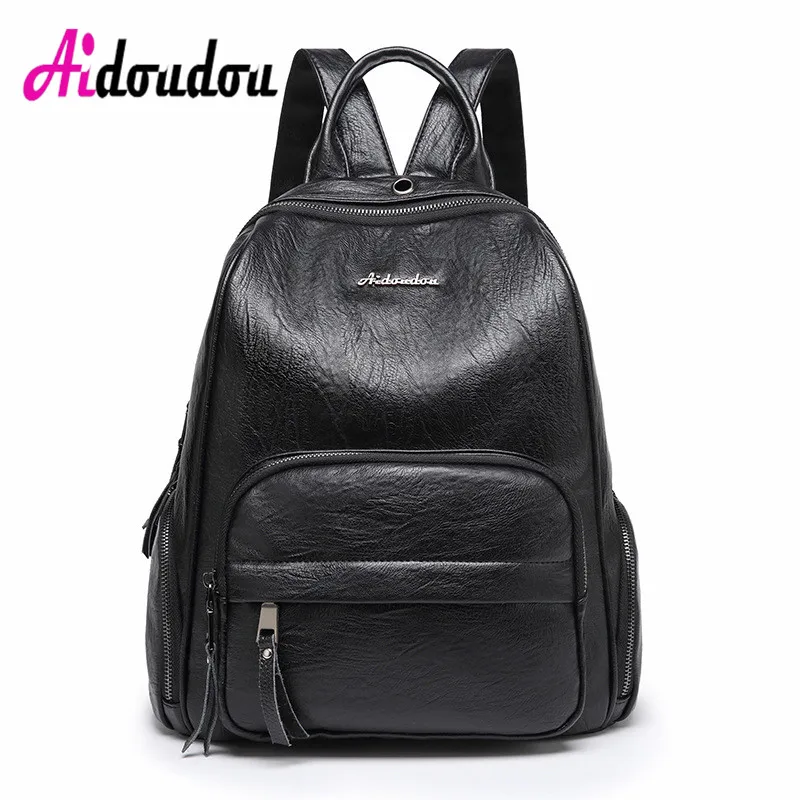 

Fashion Women Backpack High Quality PU Leather Backpacks for Teenage Girls Female School Backpack Shoulder Bag Bagpack Mochila
