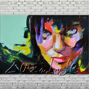 

Palette knife painting portrait Palette knife Face Oil painting Impasto figure on canvas Hand painted Francoise Nielly 17