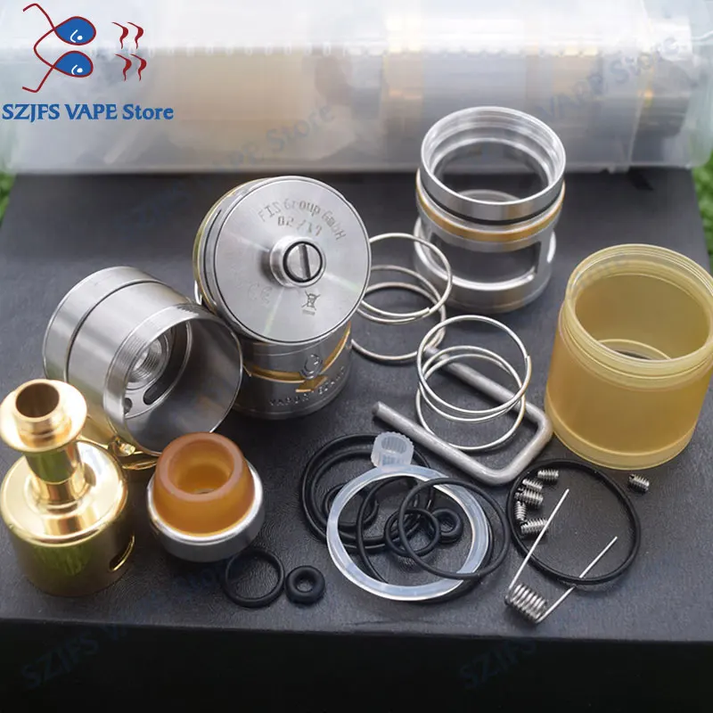 Вейп Giant V6S RTA 6 мл/7 мл 23/25 мм 316ss с регулируемой одинарной катушкой верхним