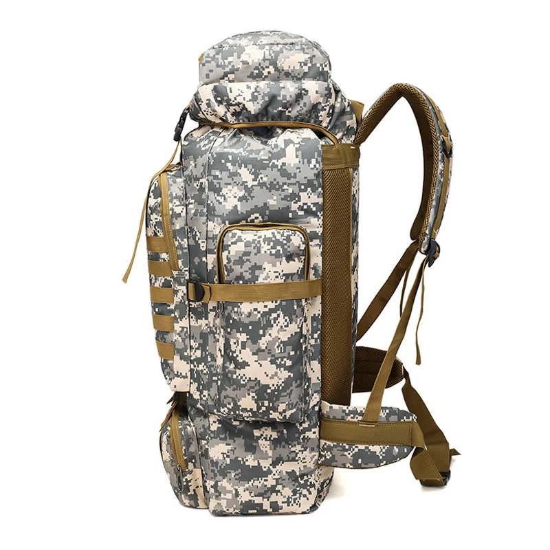Zaino Aperta Camo Tattico Sacchetto Black Da cp plateau khaki Viaggio Camouflage desert Militare Trekking Arrampicata acu Color Sport Esercito Molle Impermeabile 80l Campeggio All'aria Di qE6xnO6t