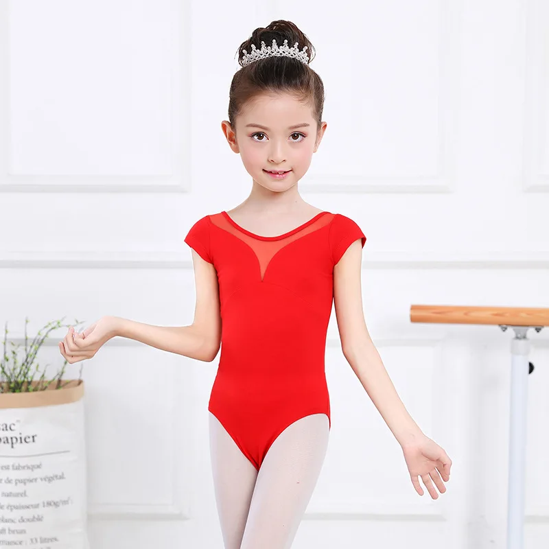 girls red leotard