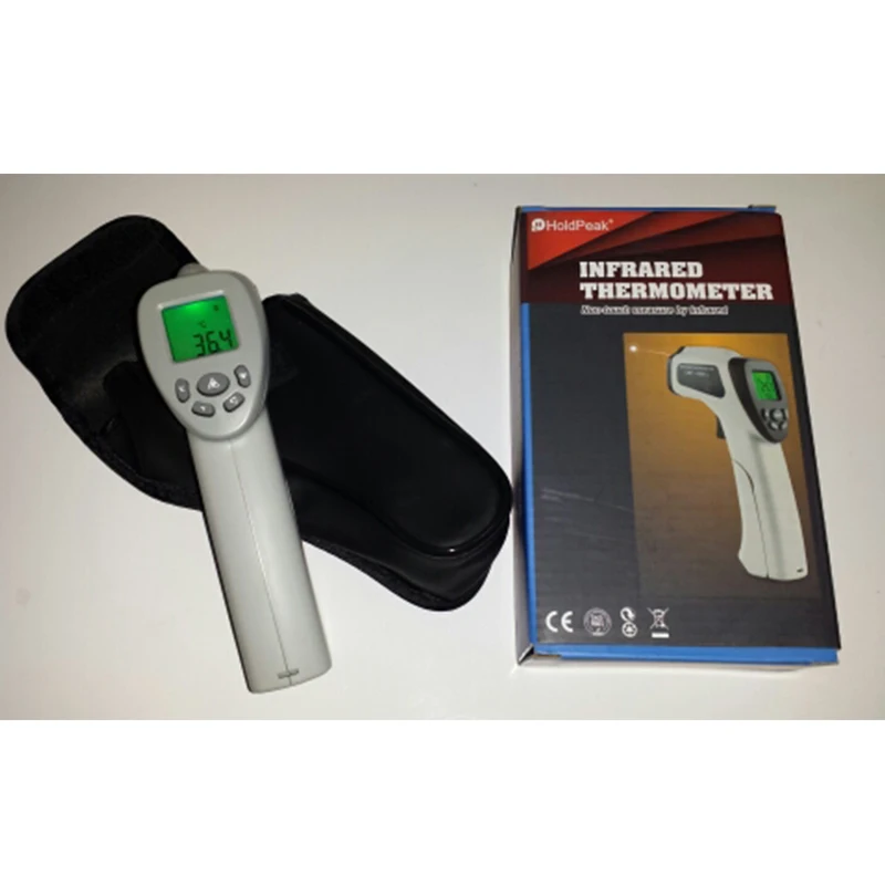 HoldPeak HP-980B  Infrared Thermometer Safe Professional Body Digital  Thermometers LCD Non Contact  for human body Thermometer 