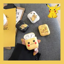 Cartoon Soft TPU Pokemons Earphone Cover Cases for Apple AirPods 1 2 Wireless Wired Charging Box Cute Pikachus Bag Case