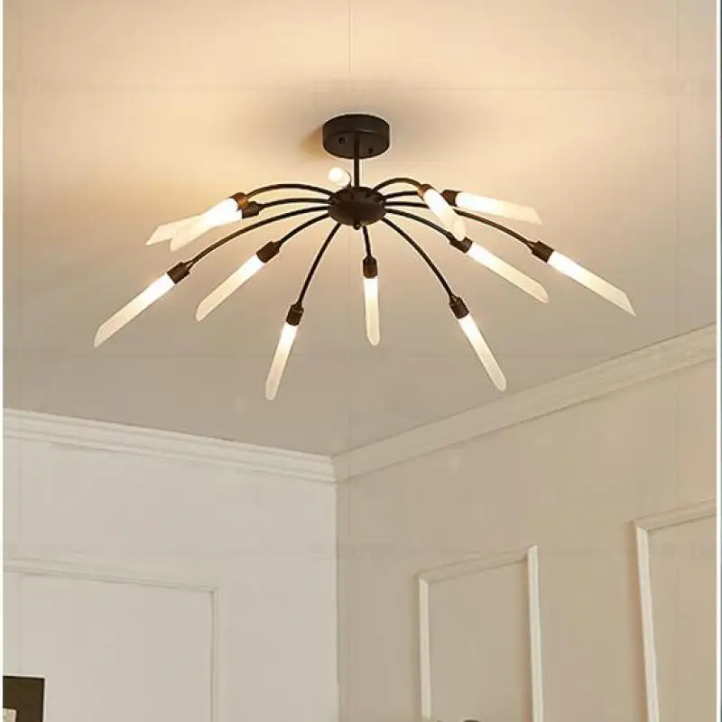 Japan Style Office Led подвесной светильник для прихожей G9 Iron Glass Shade черный золотой отдел
