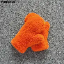 Зимние женские перчатки из натурального меха норки перчатки брендовые новые модные милые варежки толстые теплые меховые перчатки и варежки