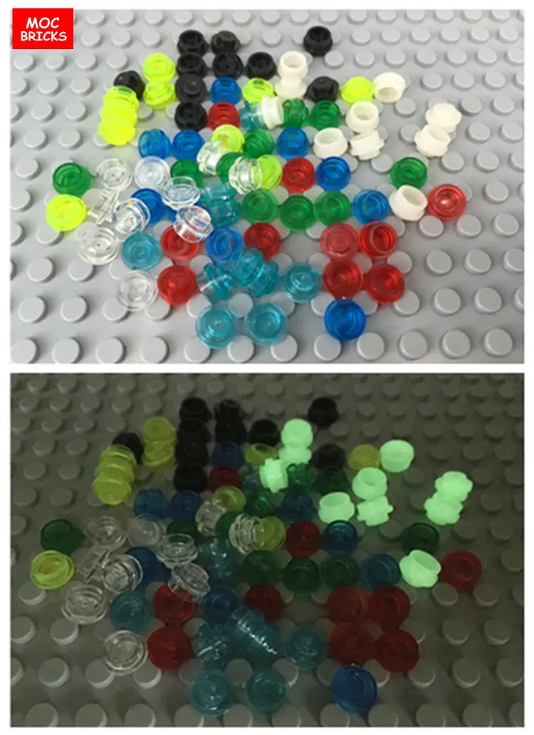 20 шт./лот кубики Moc модель пластины круглая 1x1 прямая сторона подходит с 4073