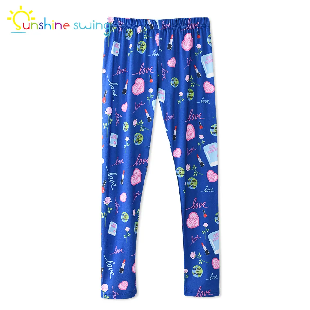 Sunshine Swing Toddler Girl's Leggings Funny Print Elastic