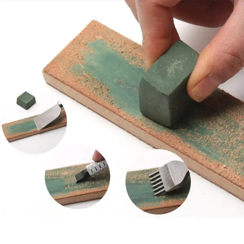 

3pcs Leather Strop Sharpening Polishing Compound Leathercraft Abrasive Tool