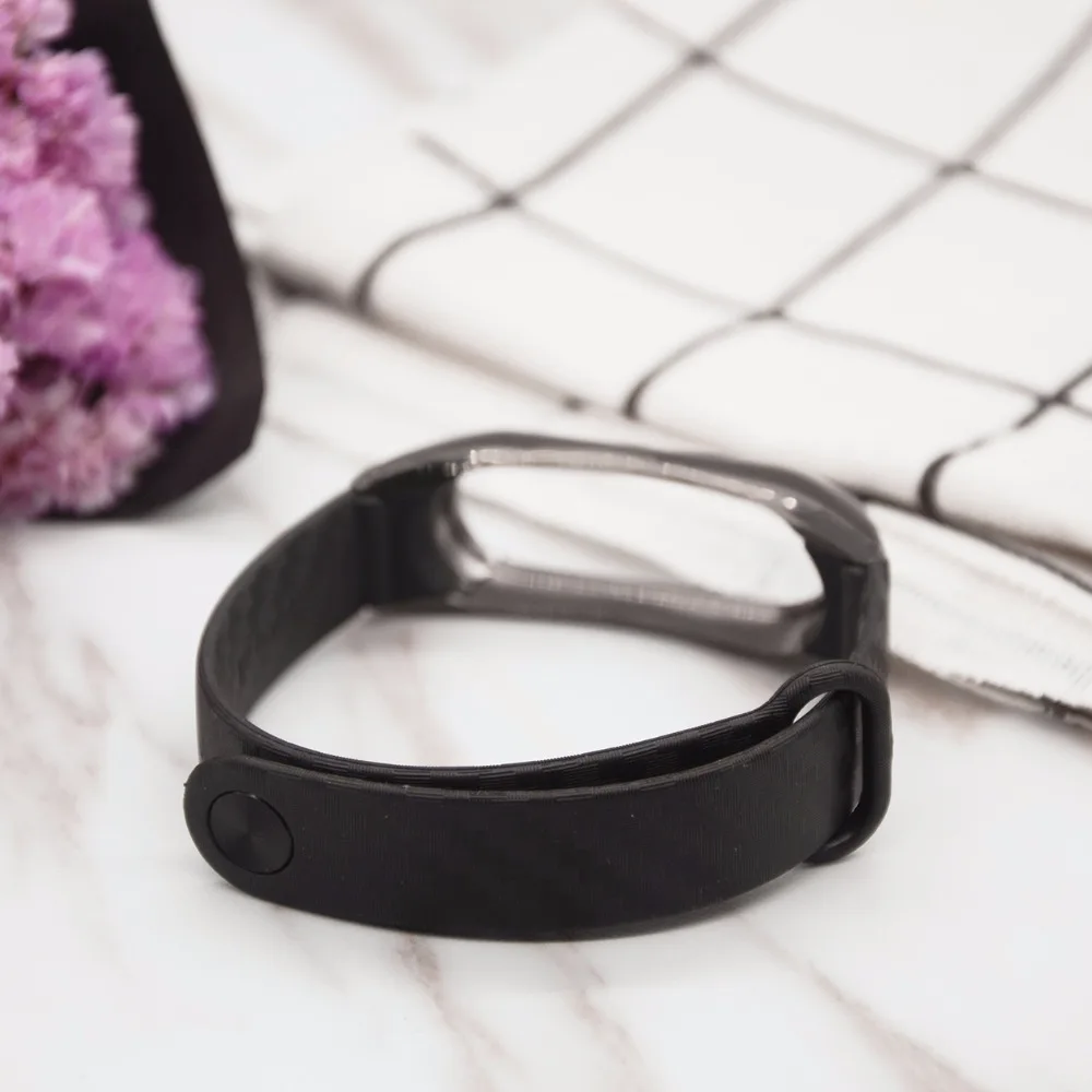 Eastar черный ремешок из углеродного волокна для браслета Mi Band 2 прочный дизайн