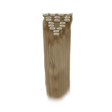 Best Sale 8pcs Real Thick Womens Girls Long Full Head Hair Clip in hair extensions Dark-Gold 58cm