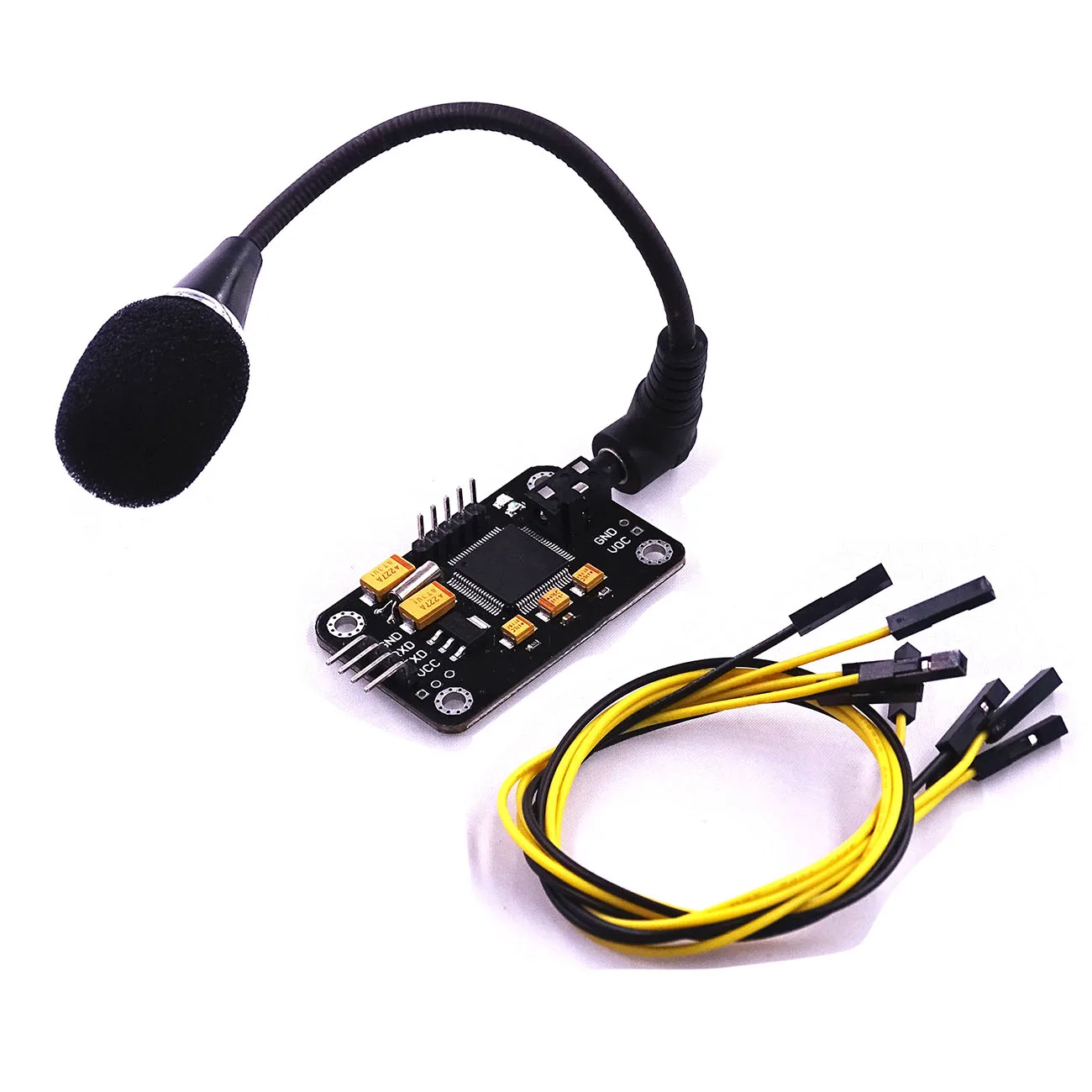 

Free Shipping Speech Recognition Module Voice Recognition Module Serial Control Module with Micro and 4pin wire