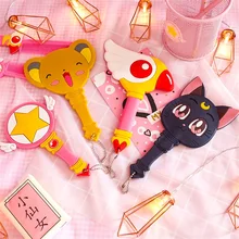 Аниме Сейлор Мун Луна карты Captor палочка девушки кошка макияж зеркало ручка Косплей