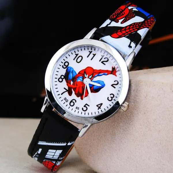 Hot Sale SpiderMan Watch Cute Cartoon Kids Watches Rubber Quartz Gift Children Hour reloj montre relogio 1 Hot Sale SpiderMan Watch Cute Cartoon Kids Watches Rubber Quartz Gift Children Hour reloj montre relogio 4