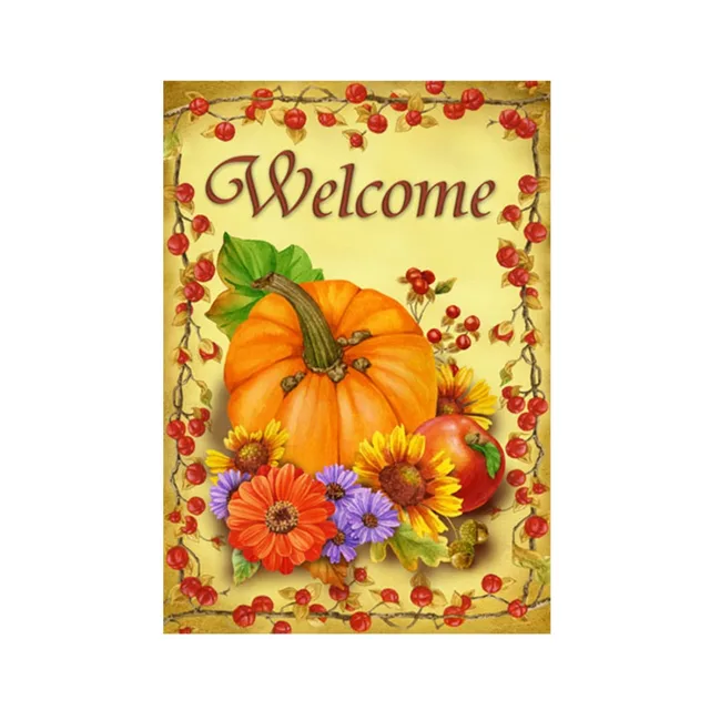 welcome fall autumn decorative outdoor and indoor flags 100