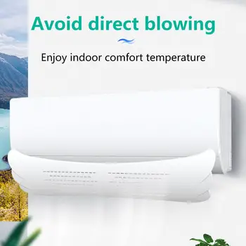 

Home Indoor Adjustable Air Conditioner Cover Windshield Air Condition Baffle Shield Wind Guide Month Straight Anti-wind Shield