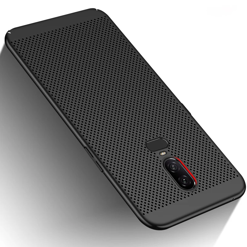 Hollow Ultra Thin Case For Oneplus 6 6T 5 5T Heat Dissipation Protective Capas Back Cover One Plus Bumper Housing |
