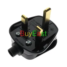 5 X Великобритания, Ирландия, Малайзия, Сингапур BS1363 13A разборный штекер/со шнуром защитное кольцо черного цвета