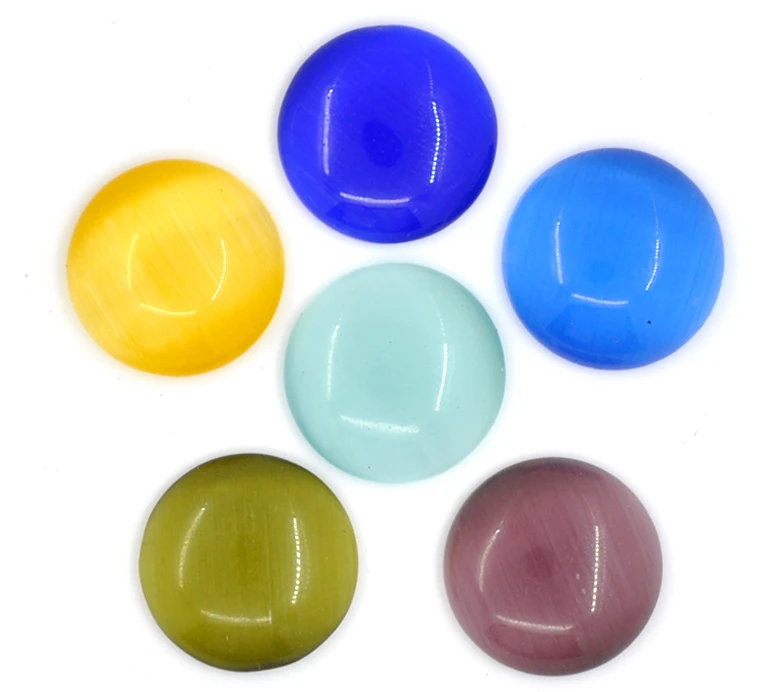 

DoreenBeads Glass Dome Seals Cabochons Embellishments Findings Round Flatback Mixed 12.0mm( 4/8") Dia, 4 PCs 2016 new