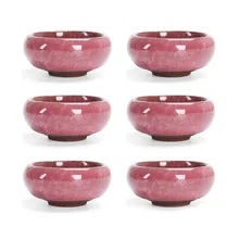 6 шт./лот изысканные трещины глазури чашки для чайной церемонии кунг-фу, фарфоровые КИТАЙСКИЕ чашки и чайное блюдце чаша для чая 50 мл китайский заварочный чайник Celadon Crackle чашки