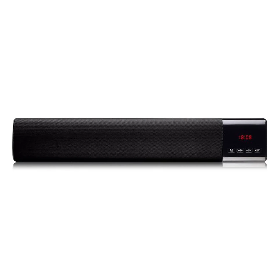 

Wireless Bluetooth Speaker LED Time Display Subwoofer MP3 Bluetooth Column Soundbar Usb Sound Card Powerful Speaker for TV
