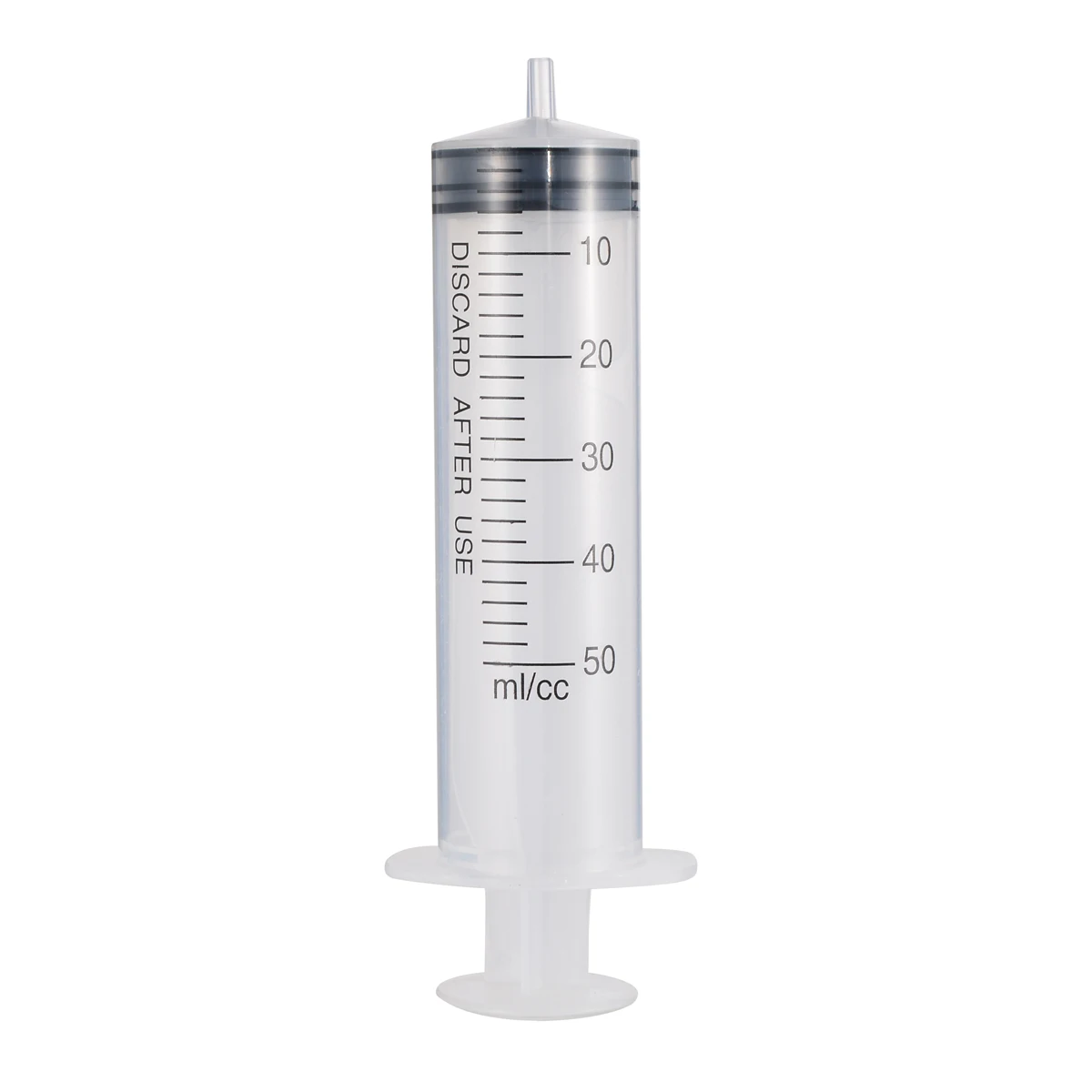 5pcs/Set New Transparent Syringe 50ml Plastic Disposable Industrial Manual Syringes With Rubber Membrane