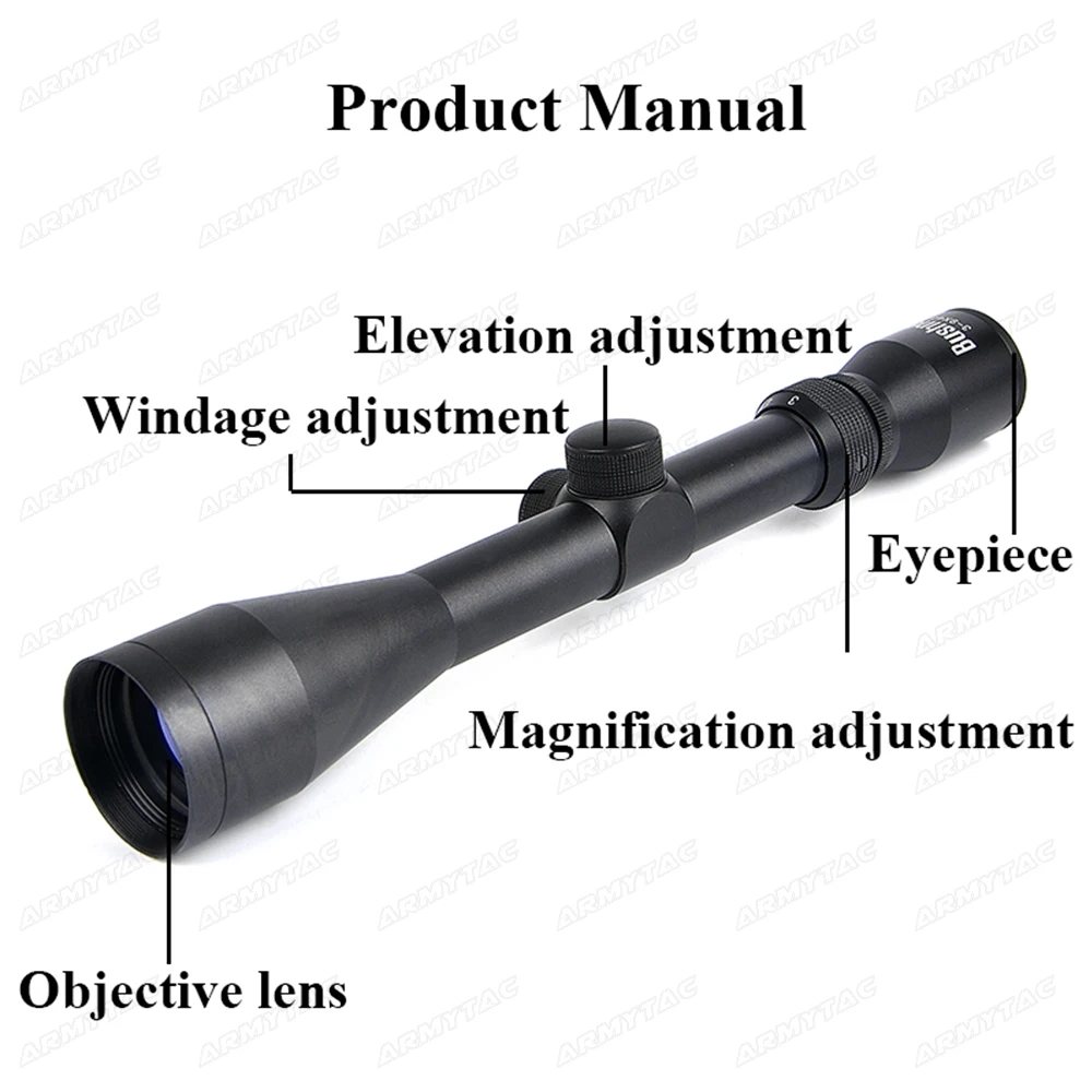 البصريات 3-9X40 التكتيكية بندقية Riflescope البصرية قناص الغزلان بندقية نطاق الصيد نطاقات أيرغون بندقية في الهواء الطلق شبكاني النطاق البصري