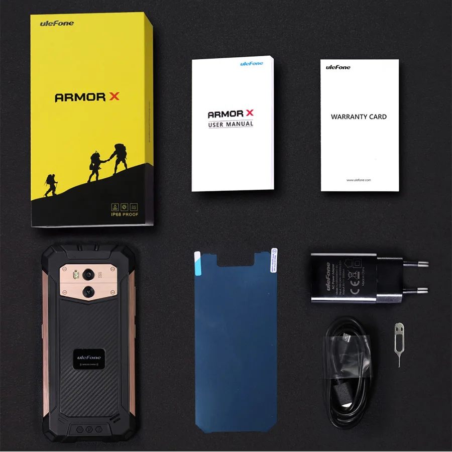 Ulefone Armor X Водонепроницаемый IP68 мобильный телефон 2 Гб ОЗУ 16 ПЗУ Android 8 1 MTK6739 18:9 5 &quotHD