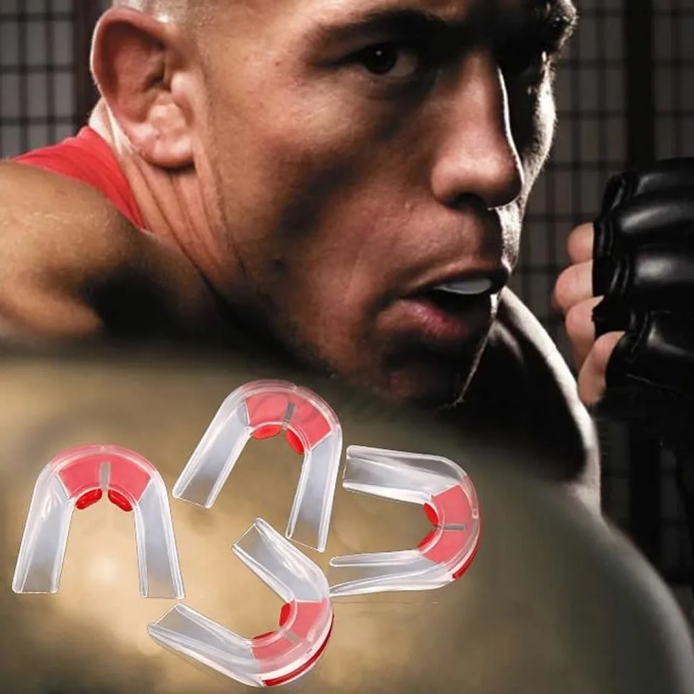 1Pc Plasticity Boxing Basketball Gum Shield Mouth Guard Piece Teeth