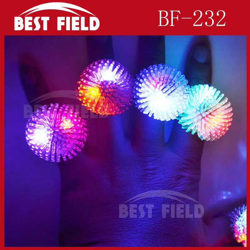 

Free shpping 36pcs/lot Soft Flicker flower fashion soft silicone led finger ring led finger light for wedding