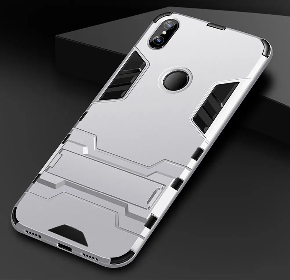 Slim Case For Xiaomi Mi A2 Lite Case Silicone Cover Hard PC+Soft TPU Back Case For On Xiaomi Mi A2 Lite Case Phone Stand Fundas