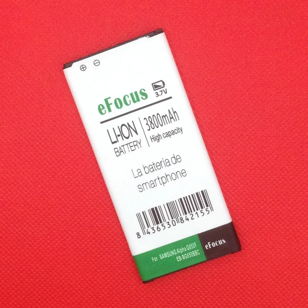 3800mAh EB BG850BBC Battery for Samsung Galaxy Alpha G850F G8508S G8509V Batterie Batterij Bateria