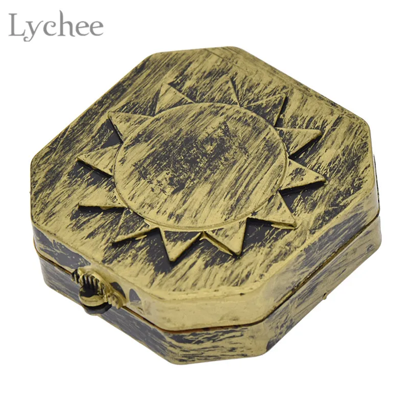 Lychee Halloween Cosplay Pirate Compass Fake Compass Halloween Captain Costume Cosplay Party Decoration Supplies
