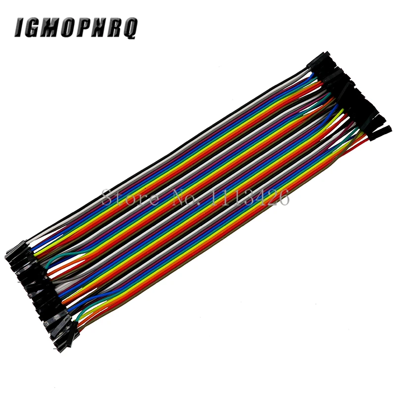 400 шт./лот 10x40 шт в ряд Dupont кабель 20 см 2 54 мм 1pin Женский Соединительный