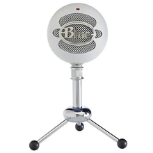 Голубой Снежный шар USB с большой диафрагмой конденсаторный микрофон профессиональный для сетевой записи и вещания