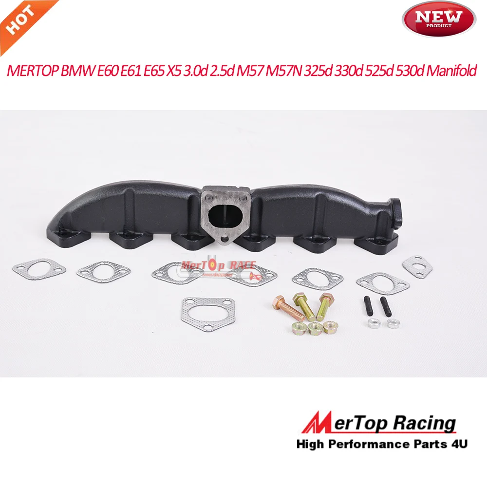 

MERTOP RACE E60 E61 E65 X5 3.0d 2.5d M57 M57N 325d 330d 525d 530d Casted Turbo Manifold 25HP+