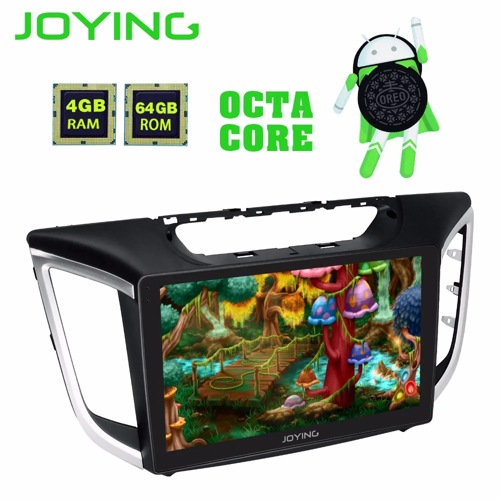 Excellent Joying 10.1" 1024*600 Android 8.0 Car RadioGPS Player For Hyundai IX25 2014-2017 IPS screen Headunit Video out Player Navigation 3