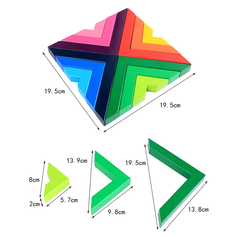Новинка, деревянная головоломка под прямым углом, развивающие игрушки, головоломка для детей, деревянные развивающие игрушки для мальчиков и девочек