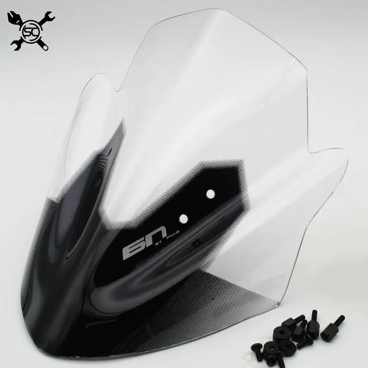 4 цвета мотоциклетное ветровое стекло козырек ветрового стекла Viser подходит для kawasaki ER-6N ER6N 2012 2013 дымчатое лобовое стекло