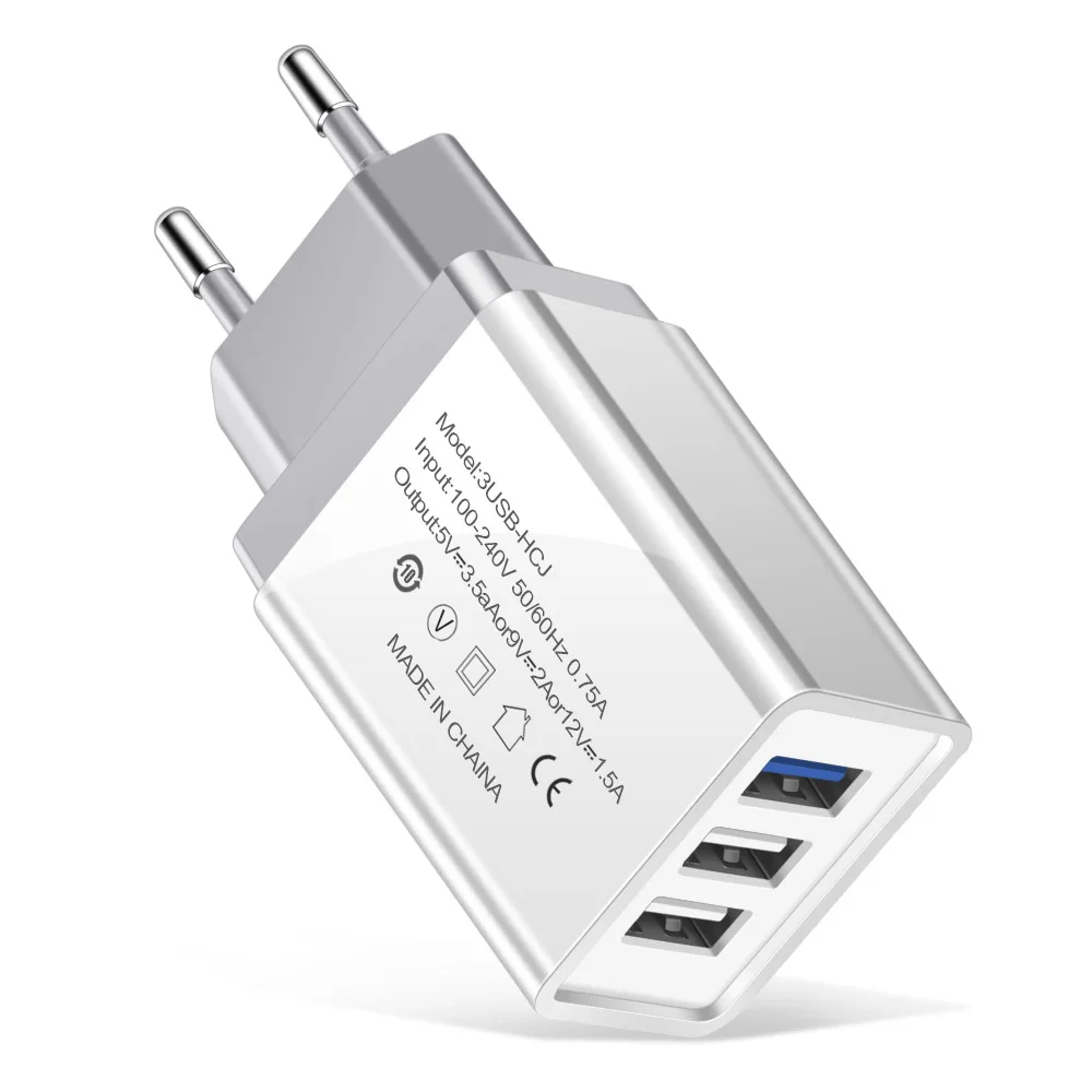 eu plug charger white