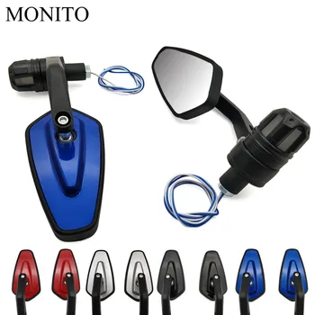 

22mm Motorcycle Handle Bar End Mirrors Rear View Side Mirror Turn Signal For YAMAHA mt10 xsr 700 900 mt15 mt 15 benelli TRK 251