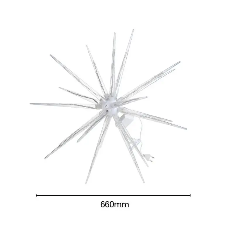 Снежинка в форме шара с шипами светодио дный светодиодный свет Крытый праздник украшения сада лампы для Рождество освещение