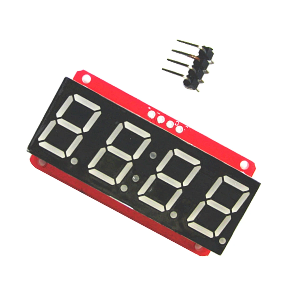 4 Digit 7-Segment 0.56' LED Display Tube Decimal 7 Segments HT16K33 I2C Clock Double Dots Module For Arduino