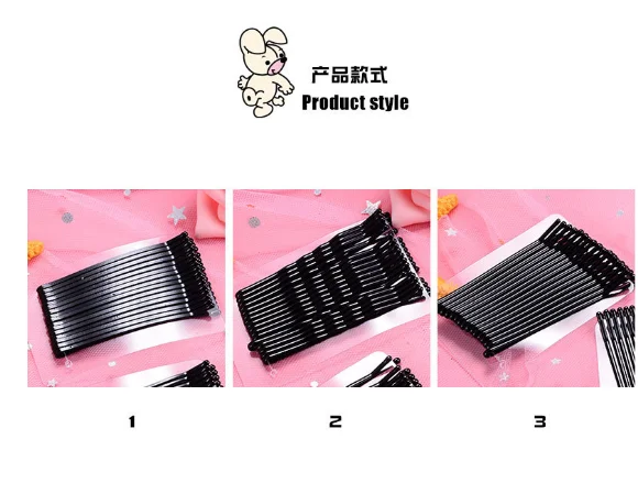 

New arrival 10PCS Hair Accessories Hair Clips for Women Pins Invisible Curly Wavy Grips Salon Barrette Black Barrette