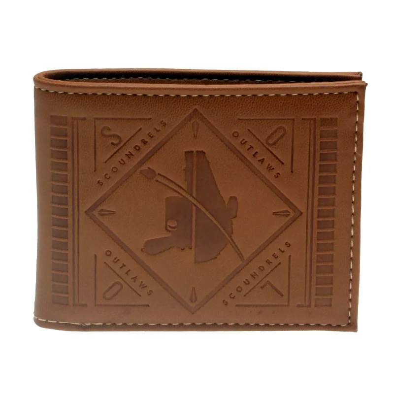 

Brown embossing Bi-fold Men Wallet Brown embossing DFT-2199